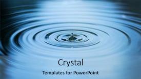  Presentation with water droplet - PPT layouts featuring droplet falling in blue water background and a light blue colored foreground