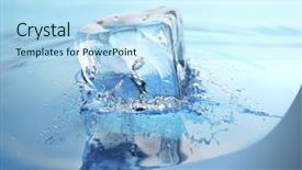 Presentation with ice frozen - Colorful presentation enhanced with h20 - cool refreshing ice-cube dropped backdrop and a sky blue colored foreground