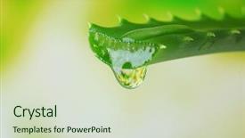  Presentation with drop - Cool new presentation design with night blurred ligths city office backdrop and a ocean colored foreground.