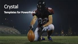  Presentation with real madrid football - Colorful slides enhanced with dropped parts - american football kicker ready backdrop and a wine colored foreground