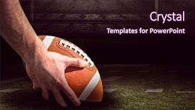  Presentation with american football and helmet on field - Beautiful slides featuring dropped parts - american football player preparing backdrop and a wine colored foreground