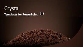  Presentation with drink beverages - Presentation theme with dropping-water-into-instant-coffee background and a wine colored foreground