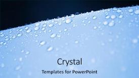  Presentation with water drops - Presentation theme featuring drops of water background drops of water on a waterproof protective fabric background and a light blue colored foreground