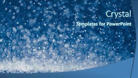  Presentation with fall - Slides featuring drops-of-water-fall background and a ocean colored foreground