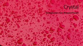  Presentation with water fuelled car - Amazing PPT theme having wet seal - drops of water on car backdrop and a red colored foreground