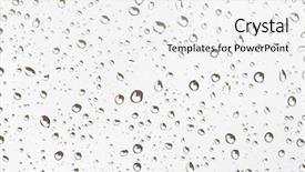  Presentation with water droplet drops on plant - Colorful slides enhanced with drops of water on glass backdrop and a white colored foreground