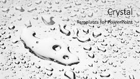  Presentation with crystal for drop of water on w - Colorful theme enhanced with drops on window texture extreme backdrop and a light gray colored foreground