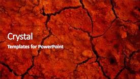  Presentation with earths crust - Colorful slides enhanced with earths crust - cracky soil background backdrop and a crimson colored foreground