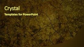  Presentation with earths crust - Presentation having earths crust - cracky soil background background and a tawny brown colored foreground