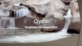  Presentation with japan beautiful landscape mountain fuji - Beautiful presentation design featuring drought flood - beautiful waterfall located backdrop and a  colored foreground