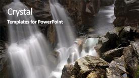  Presentation with waterfall - Amazing slides having drought flood - river big waterfall backdrop and a  colored foreground