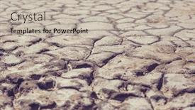 Presentation with drought - PPT layouts consisting of drought-land-in-deserted-mountains background and a mint green colored foreground