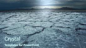  Presentation with land pollution - Cool new slides with drought land backdrop and a ocean colored foreground