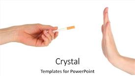  Presentation with stop smoking - Beautiful theme featuring drug abuse - concept stop smoking isolated backdrop and a white colored foreground