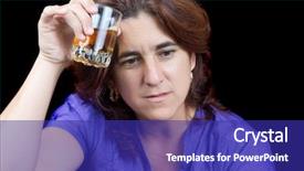  Presentation with liquor - Presentation design enhanced with drug abuse - drunk and sad latin woman background and a royal blue colored foreground