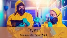  Presentation with cooking - Audience pleasing presentation consisting of drug abuse - man and woman cooking meth backdrop and a gold colored foreground