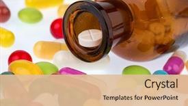  Presentation with drug abuse - PPT layouts consisting of drug abuse - many tablets with a glasbegh background and a lemonade colored foreground