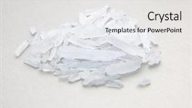  Presentation with crystal meth - Beautiful PPT layouts featuring drug abuse - methamphetamine also known as crystal backdrop and a white colored foreground