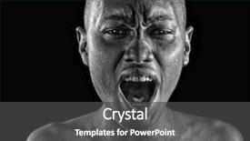  Presentation with afro - PPT theme consisting of drug abuse - nice emotional image background and a dark gray colored foreground