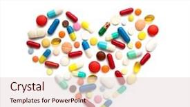  Presentation with drug abuse - Presentation theme with drug abuse - some different pills background and a lemonade colored foreground