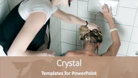  Presentation with drug abuse - Audience pleasing presentation consisting of drug abuse - woman had too many drinks backdrop and a coral colored foreground