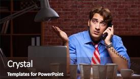  Presentation with coffee - PPT layouts enhanced with drug abuse - young employee drinking coffee working background and a wine colored foreground