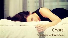  Presentation with being a single woman - Colorful slide set enhanced with drug alcohol abuse - drunk woman sleeping on bed backdrop and a cream colored foreground