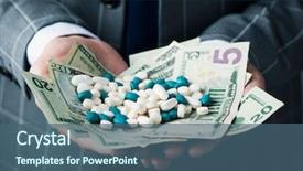  Presentation with bills - Cool new presentation with drug dealer - closeup of a young caucasian backdrop and a ocean colored foreground