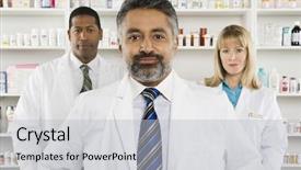  Presentation with male pharmacist - Amazing PPT layouts having drug dealer - portrait of a confident male backdrop and a  colored foreground