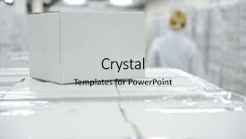  Presentation with drug delivery - Beautiful presentation featuring drug delivery - white box package at warehouse backdrop and a light gray colored foreground