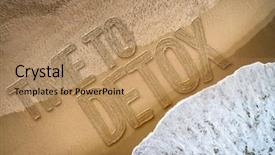  Presentation with detoxification - Presentation consisting of drug detoxification - time to detox written background and a coral colored foreground