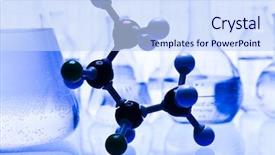  Presentation with drug discovery - Presentation having drug discovery - atomic connections dna structure background and a sky blue colored foreground