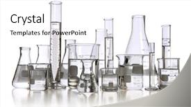  Presentation with drug discovery - Slides featuring drug discovery - laboratory glassware with transparent liquid background and a white colored foreground