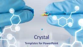  Presentation with drug structure - Presentation theme enhanced with drug discovery - science chemistry biology medicine background and a sky blue colored foreground