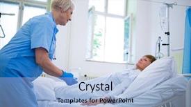  Presentation with drug interaction - Amazing slides having drug interaction - nurse giving an injection backdrop and a light blue colored foreground