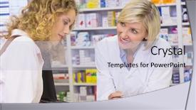  Presentation with prescription - PPT layouts featuring drug interaction - pharmacist showing prescription background and a lemonade colored foreground