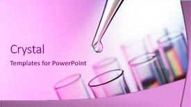 Presentation with drug test - Beautiful slides featuring drug molecules - pipette adding liquid backdrop and a pink colored foreground