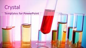  Presentation with tea leaves test tube - Audience pleasing presentation consisting of drug molecules - test tube filled with red backdrop and a pink colored foreground