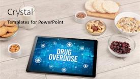  Presentation with drug overdose concept - Cool new theme with drug-overdose-concept-in-tablet backdrop and a lemonade colored foreground