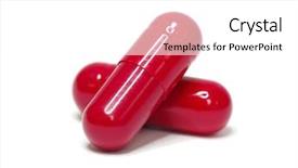  Presentation with antibiotic - PPT theme enhanced with drug packaging - pil of antibiotic isolated background and a white colored foreground