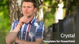  Presentation with pollution - Audience pleasing presentation consisting of drug pollution - man smoking in the street backdrop and a dark gray colored foreground