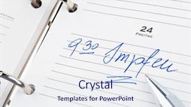  Presentation with date line - Presentation theme featuring drug precautions - date is entered background and a  colored foreground