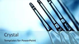  Presentation with ampoule - Cool new presentation with health research - ampoule backdrop and a arctic colored foreground