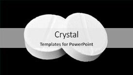  Presentation with tablets - PPT theme having close-up of two medicine background and a light gray colored foreground
