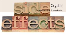  Presentation with blocks - Presentation theme consisting of drug side effect - sideeffects - isolated word background and a coral colored foreground