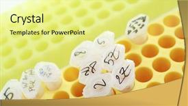  Presentation with tubes - Presentation design having drug test - forefront of tubes background and a blonde colored foreground