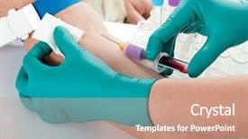  Presentation with nurse and patient - Slide deck consisting of director director s chair and megaphone on white background background and a light gray colored foreground