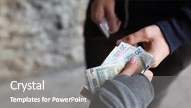  Presentation with drug delivery - PPT theme enhanced with drug trafficking crime addiction background and a gray colored foreground