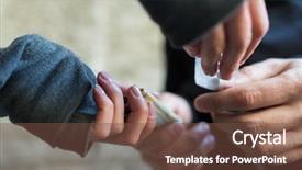  Presentation with drug addiction - Theme featuring drug trafficking crime addiction background and a tawny brown colored foreground