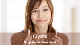  Presentation with no drug no smoking - Theme with drug withdrawal - young caucasian woman quiting smoking background and a red colored foreground